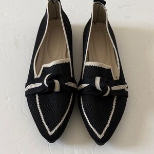 Chic Black and White Women's Loafers. Brand new